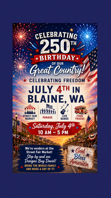 July 4th 250th Birthday Event