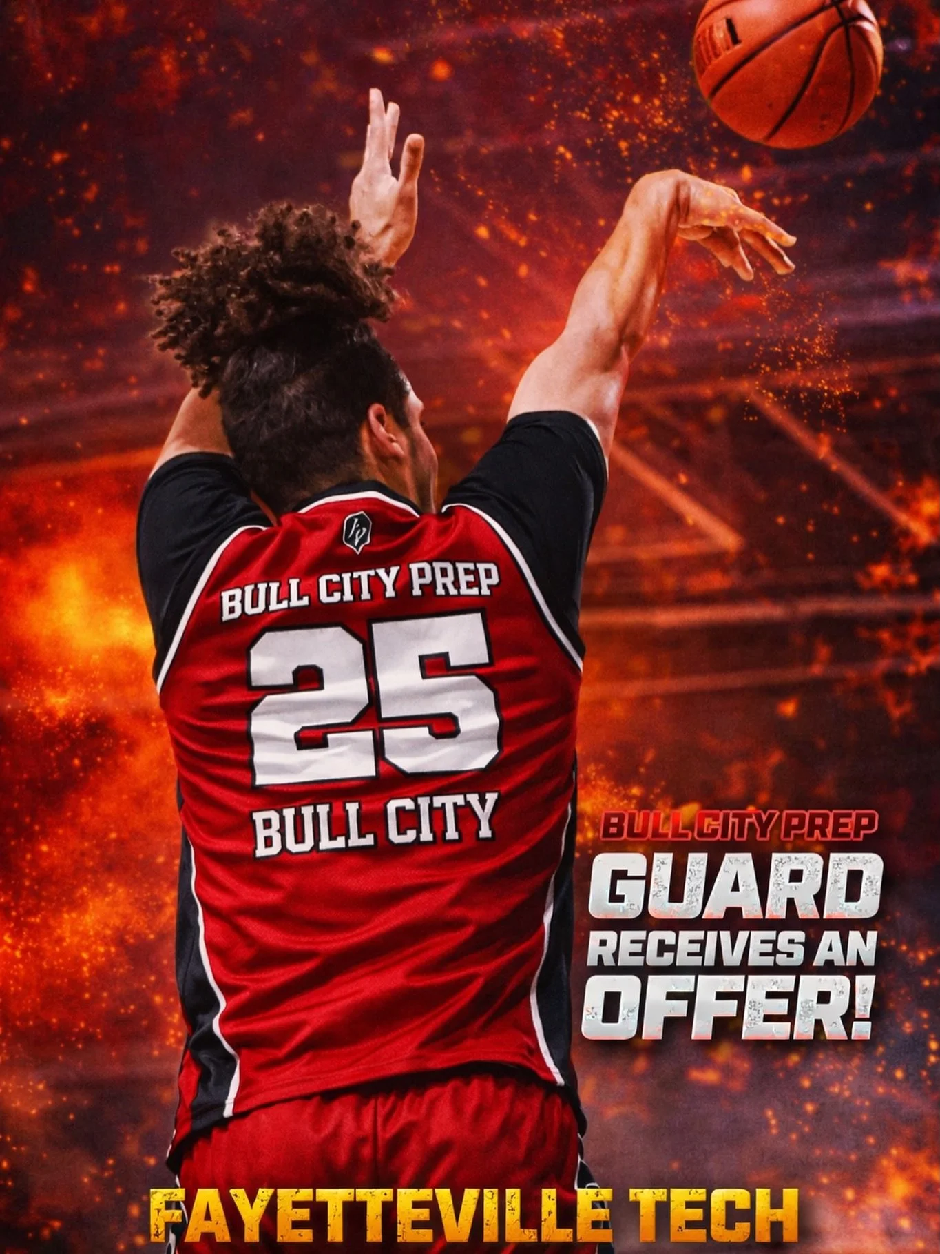Bull City Prep Academy 6&rsquo;1 Combo Guard receives offer. Blessed for the opportunity from Fayetteville Tech! @verifiedjustoo #jucoproduct #GoBulls #Buckets #Blessed