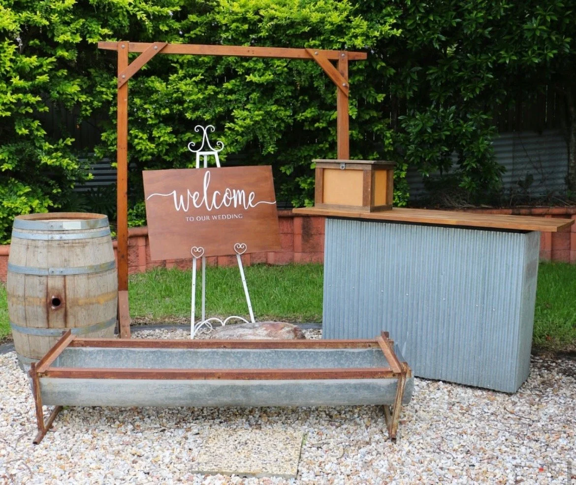 Rustic Timber & Metal Bar