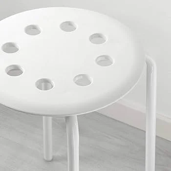 White Round Stools