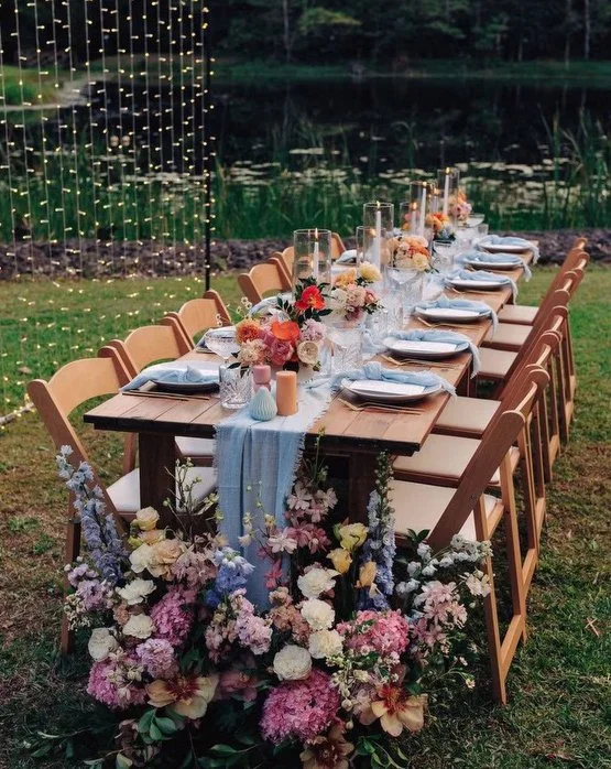 Wooden Tressle Tables Hire Noosa