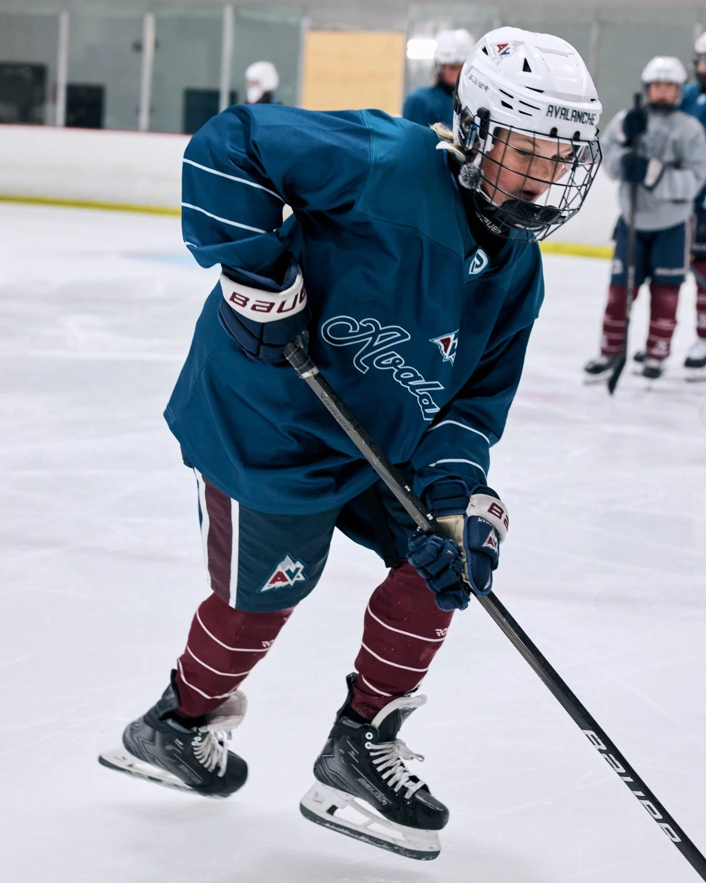 Developing skill, discipline, and drive every time we hit the ice. Avalanche players train with purpose 🏒🔥