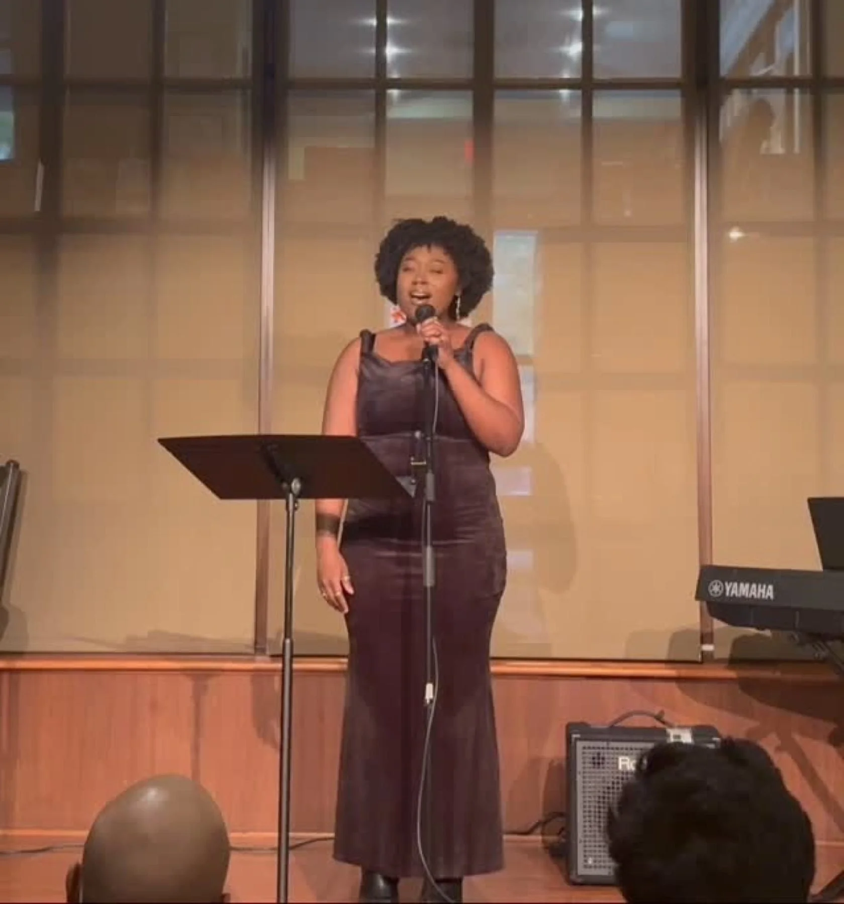 Project Poetic Justice community concert. Jade Etienne, mezzo-soprano, premiered the song with Dr. Xin Wu, piano. Busboys and Poets 450 K, Washington, DC, May 2026.