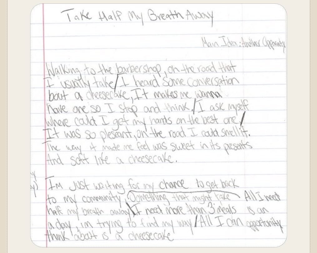 The poem by Ronzoni Jackson, 2026.