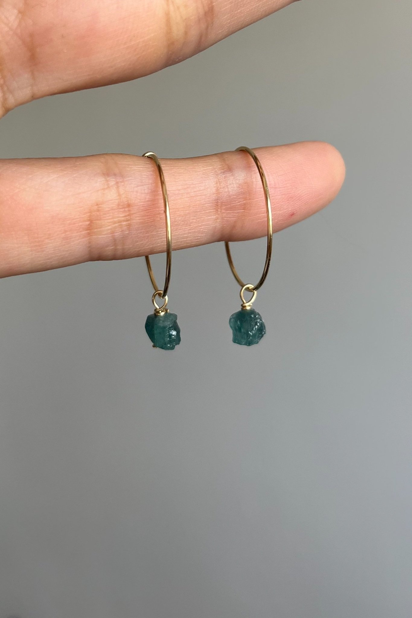 raw stone earrings