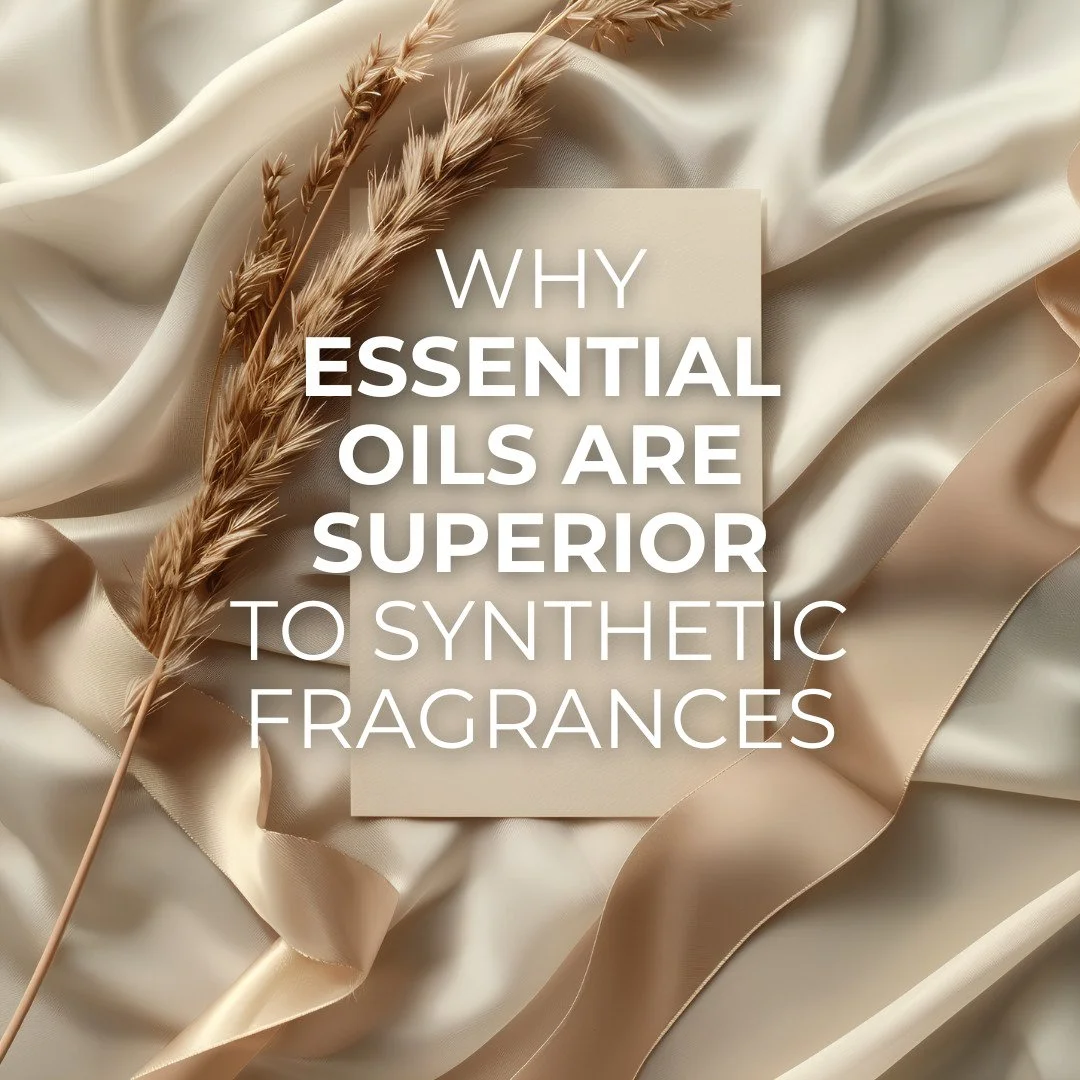 Not all scents are created equal.
 
Essential oils come from plants &mdash; complex, intelligent systems made up of hundreds of compounds working in synergy. Your body recognises them, responds to them, and knows how to receive them.

Synthetic fragr