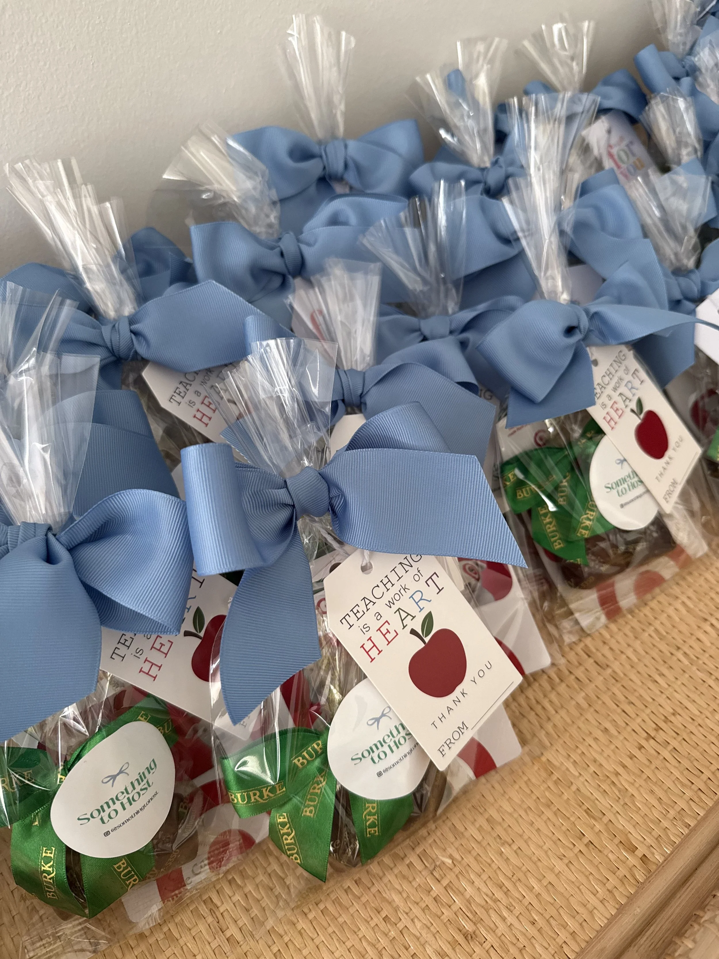 Teacher appreciation goodie bags.