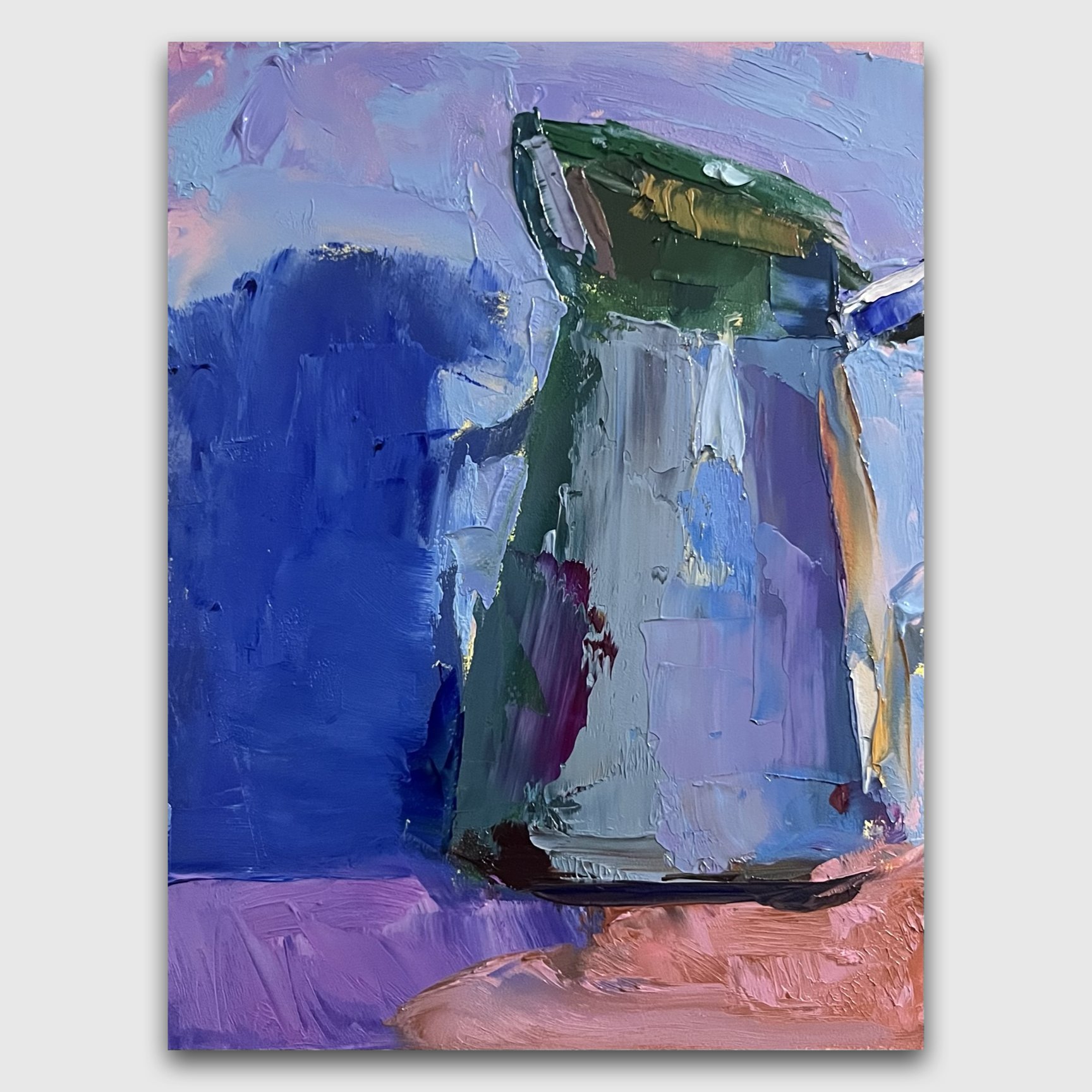 pitcher in blue light
