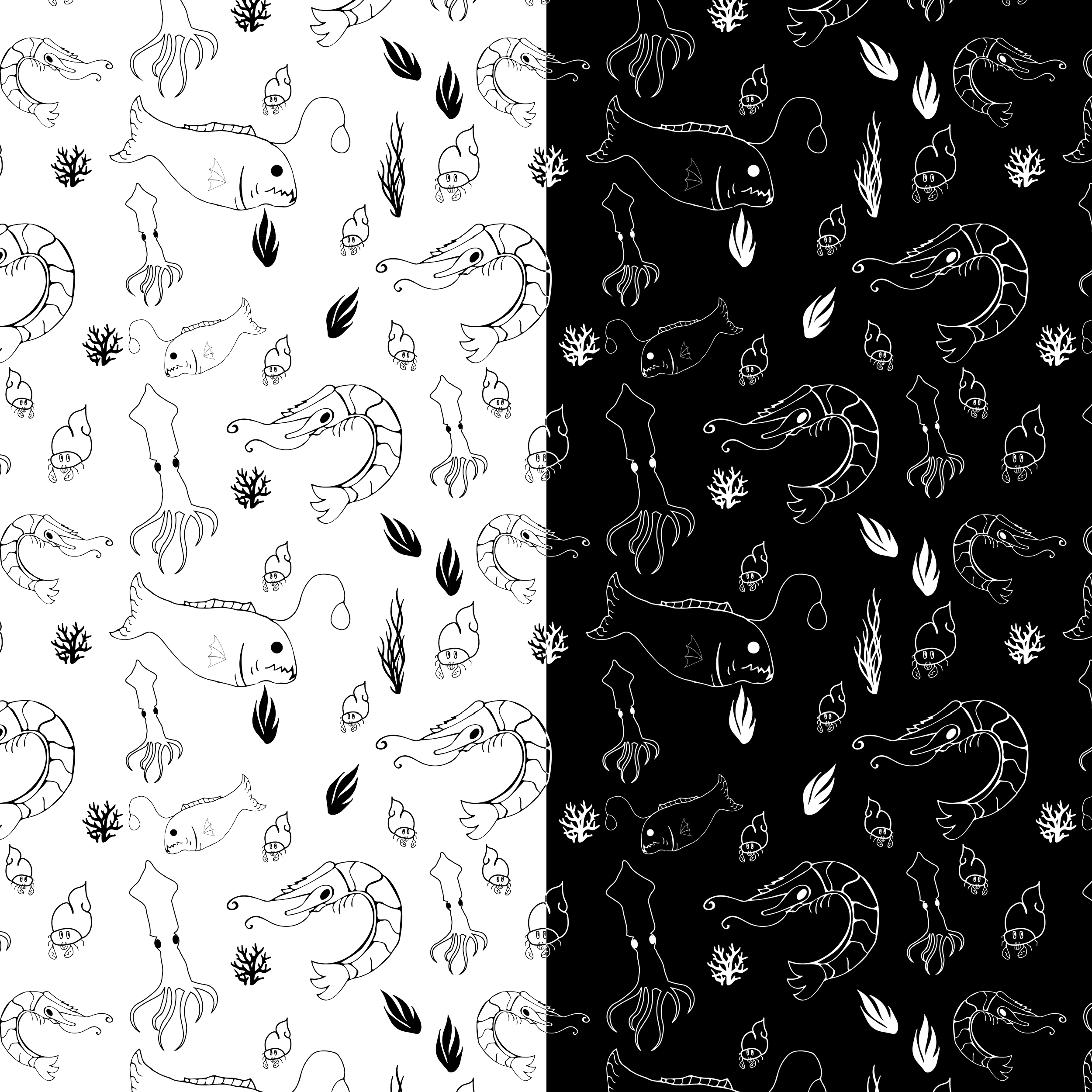 Random Toss B&W