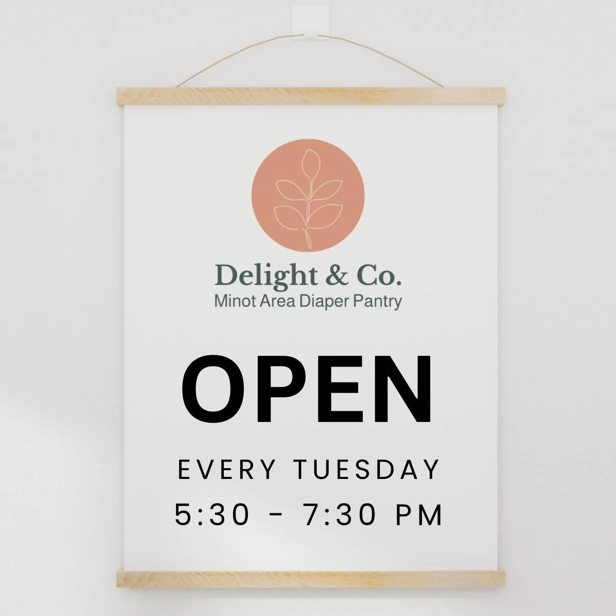 Diaper Pantry will be open TONIGHT