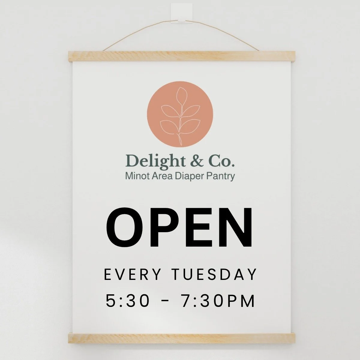 The Diaper Pantry will be OPEN TONIGHT from 5:30-7:30pm!