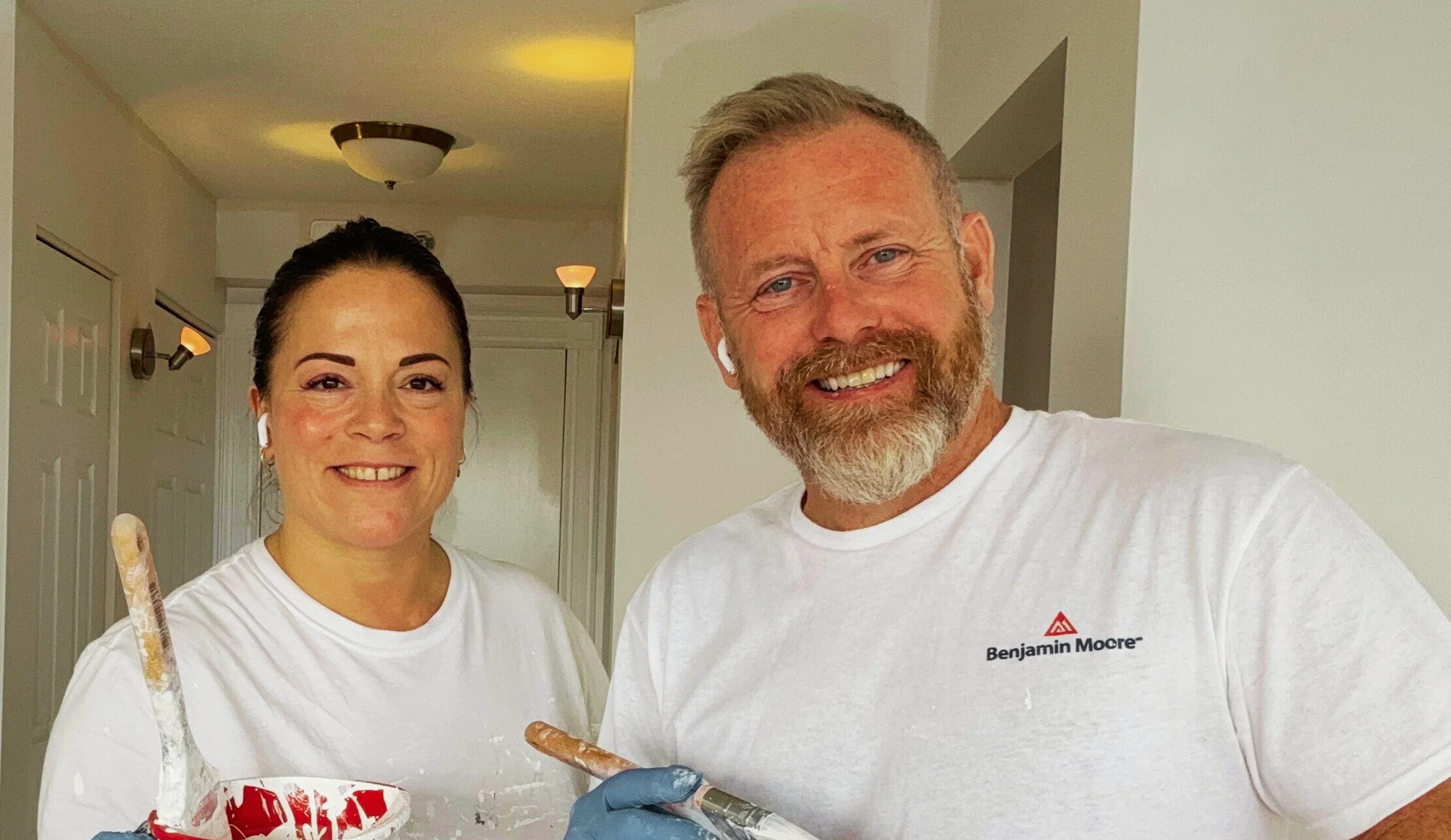 Propriétaires de l'entreprise de peinture MP Entretien Peinture sur la Rive-nord de Montréal