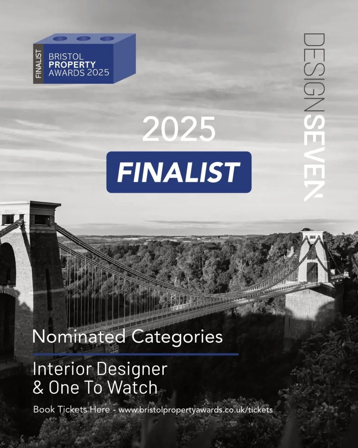 We’re proud to be finalists at the 2025 Bristol Property Awards recognised in two categories — Interior Designer and One to Watch. It’s an honour to be shortlisted once again so soon after the Bath awards, especially in a city that
