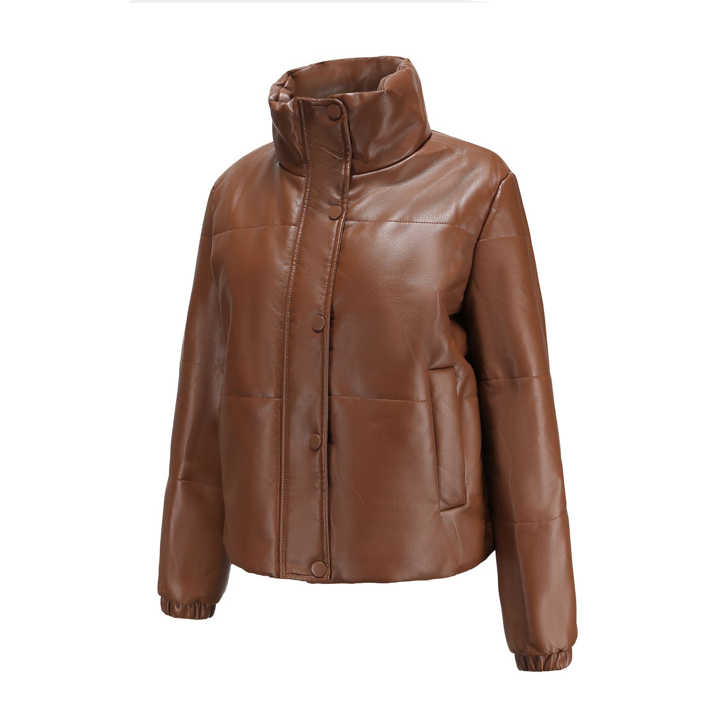 LMN93003 - LADIES PU PADDED JACKET
