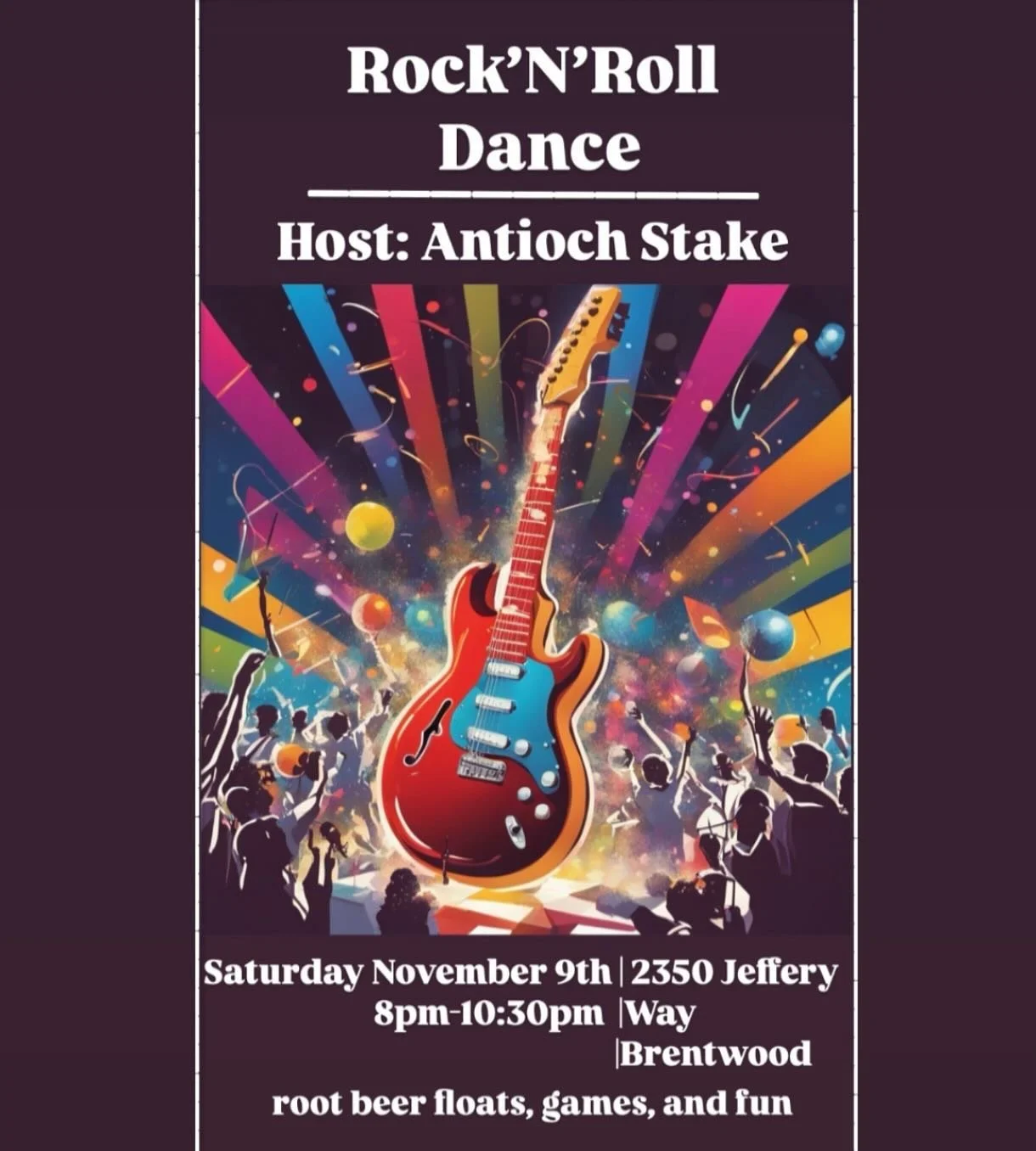 Don&rsquo;t forget this week&rsquo;s multi-stake youth dance hosted by the Antioch stake! The night is sure to be rockin&rsquo;!