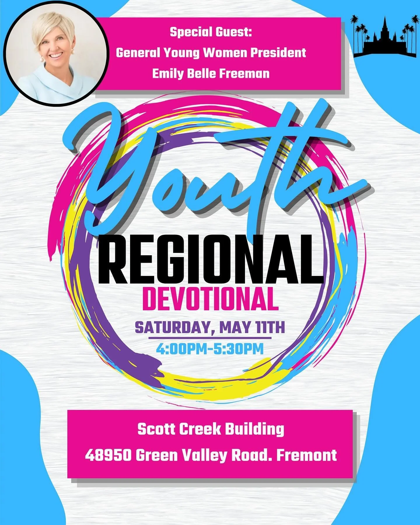 What a great opportunity to hear from our general young women&rsquo;s president, President Emily Belle Freeman. Spread the word, invite your friends and carpool because you know it&rsquo;s best to have someone to talk to about what you heard on the w