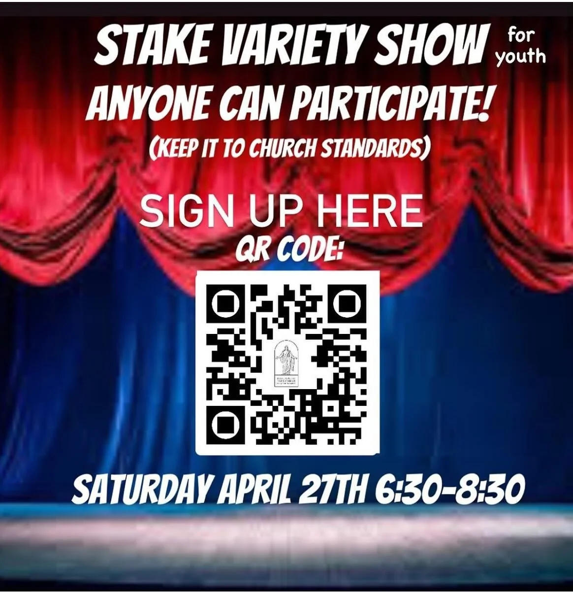 We are looking forward to an eye-opening display of talents this Saturday. Please use the above QR code (it has been updated!) or click the link in the bio to sign up. Remember this is a variety show where you can share or display talents, skills or 