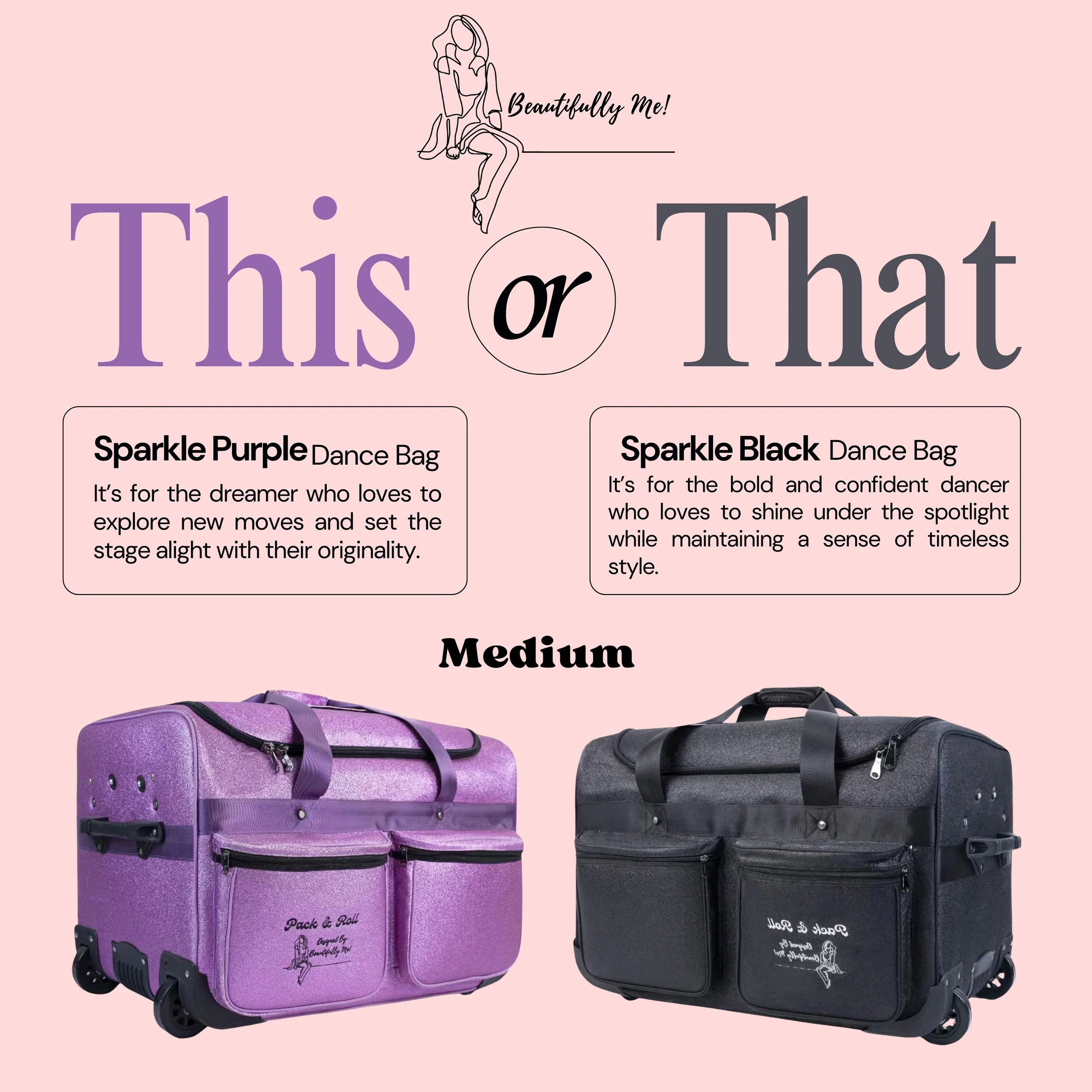 HOT Garment Bag Diva Dolly Dance Bag Duffel Bag Diva Dolly