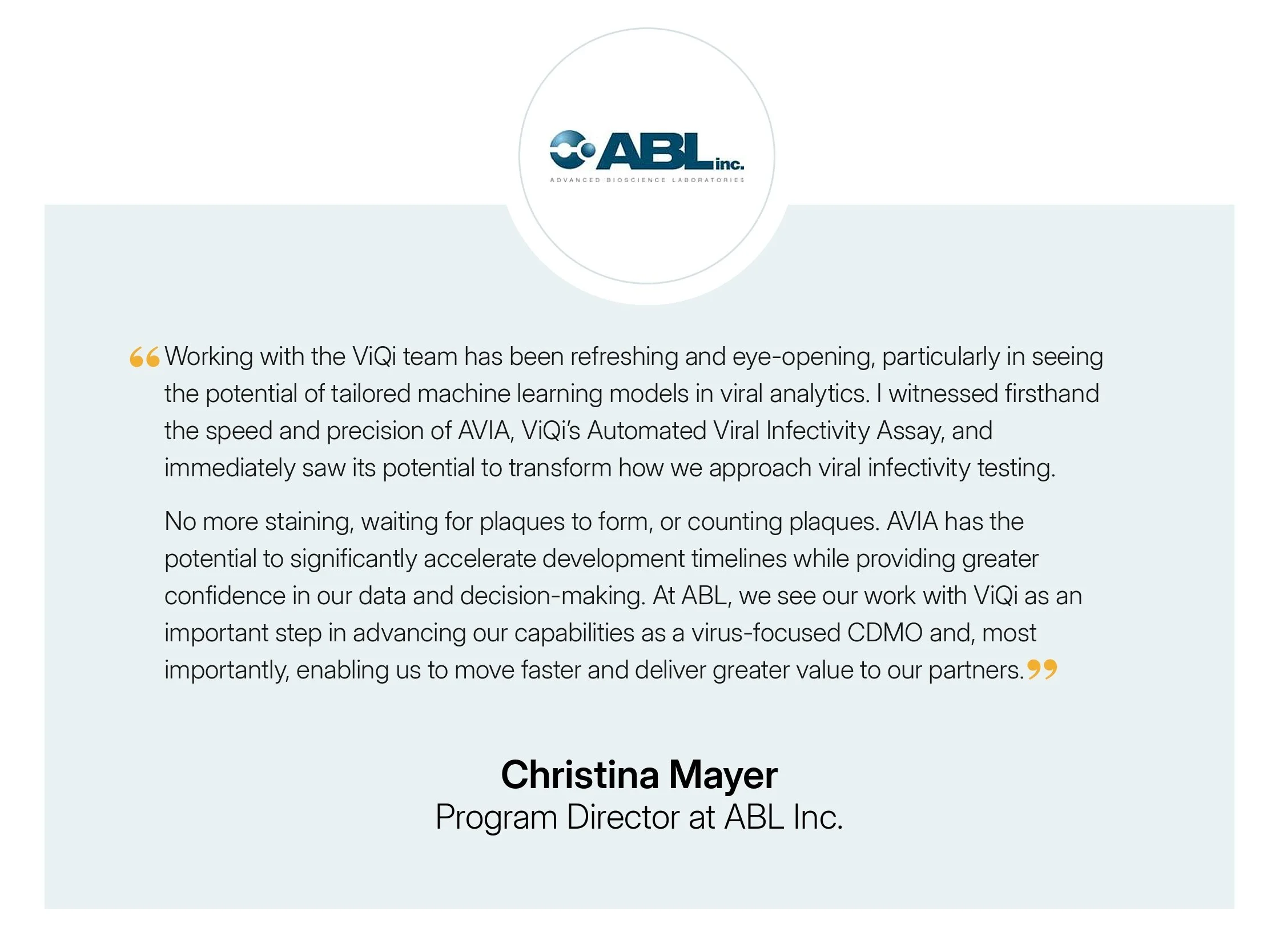 ViQi Testimonials from raving partners