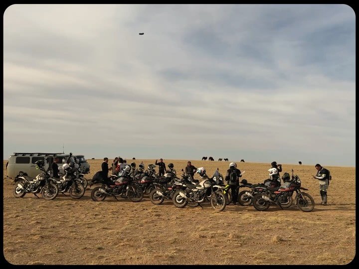 &bull; Postcard moments from Day 2 of the Gobi Raid Motorcycle Tour across Mongolia 🇲🇳

Deeper into the wild&mdash;riding through vast steppes, rocky tracks, and untouched landscapes. Day 2 brings more freedom, more challenge, and even bigger views