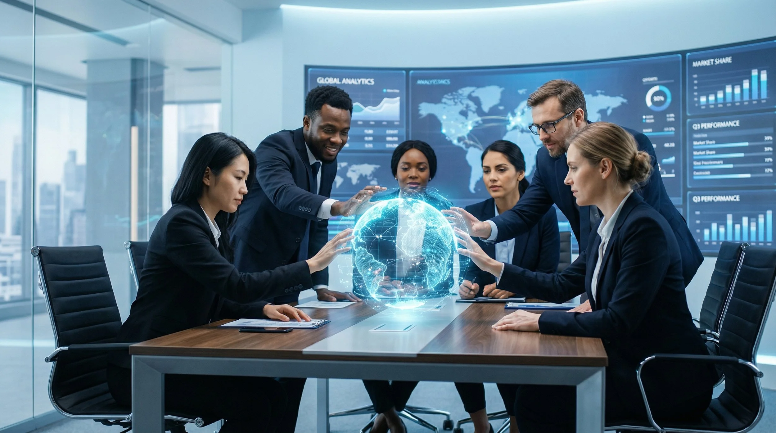 Dubai professionals collaborating on IT solutions and data analytics – Zorins Technologies UAE