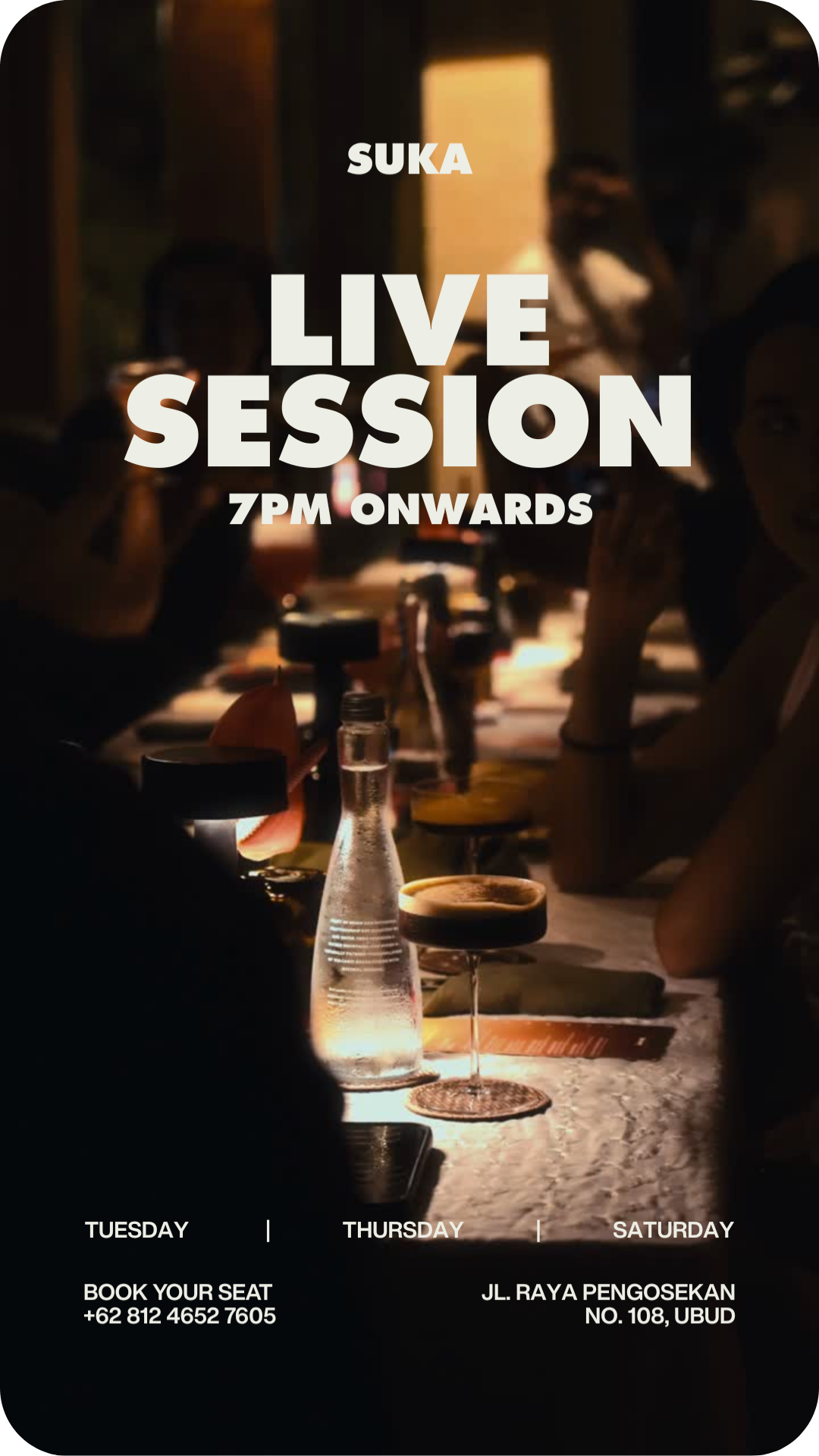 Enjoy live music, great food, and vibrant evenings from 7PM onwards.
