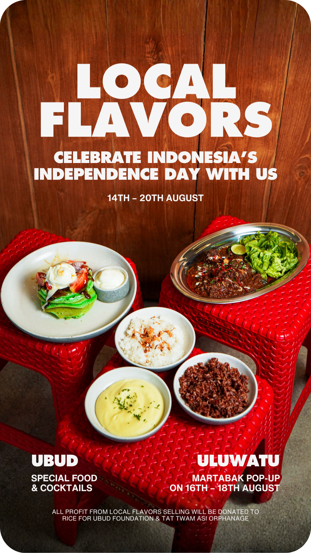 Celebrate Indonesia’s Independence Day with Local Flavors at SUKA, 14–20 August.