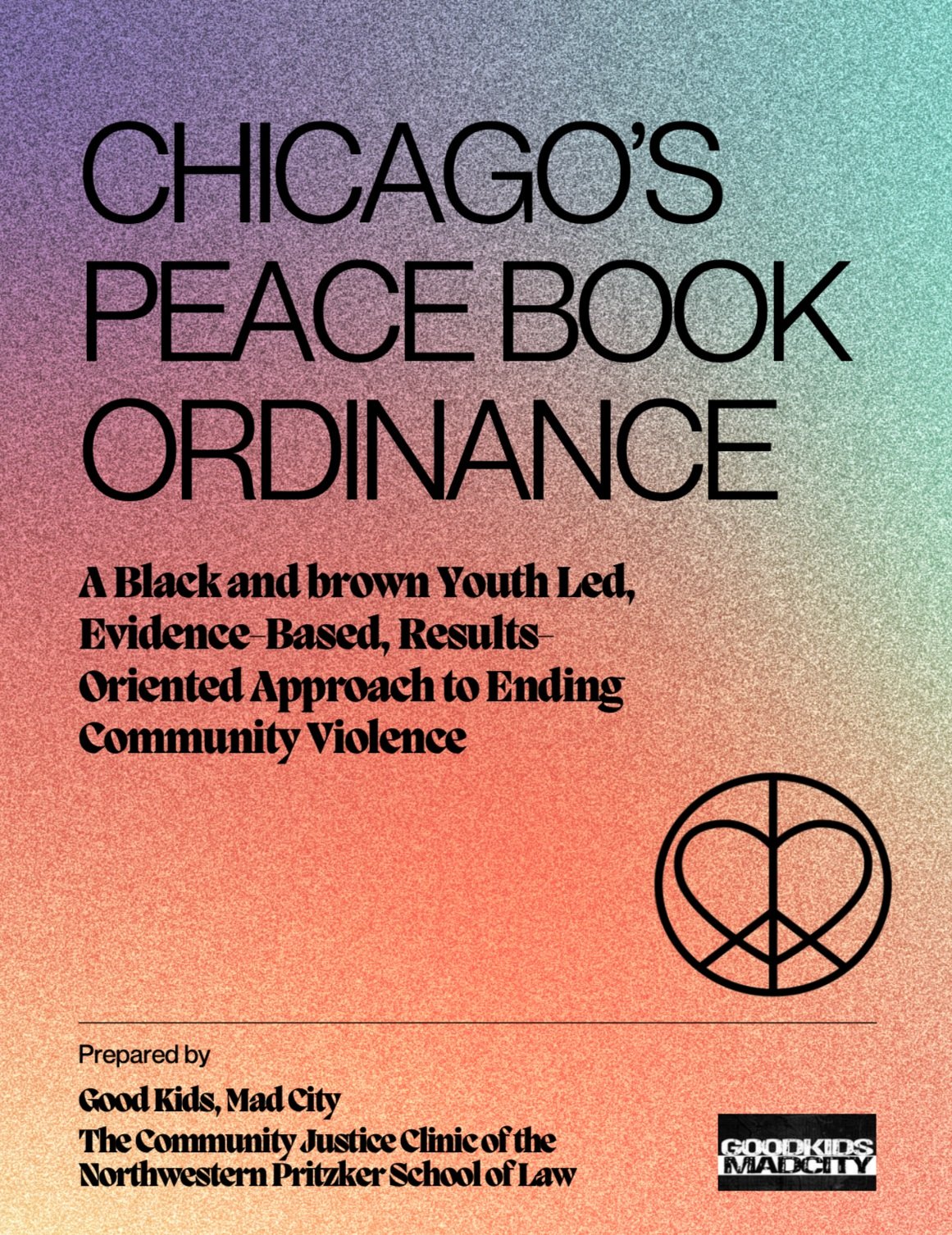 Chicago Peace Book Ordinance Report Cover