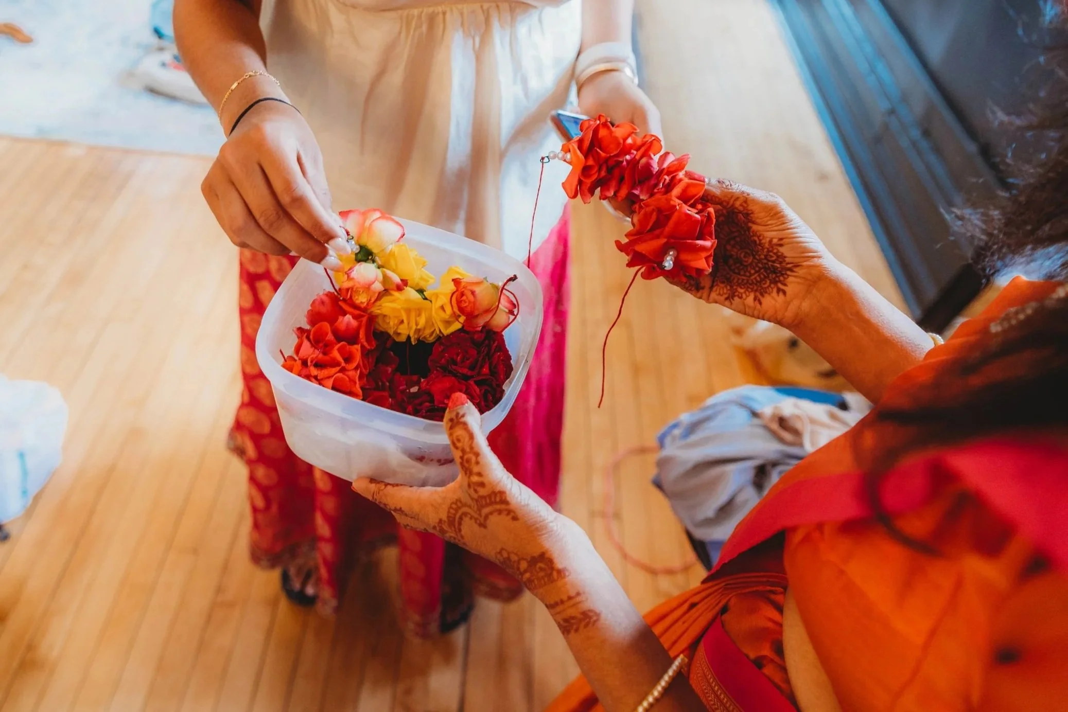 Wedding florals gajre Chicago Naazuk Studio