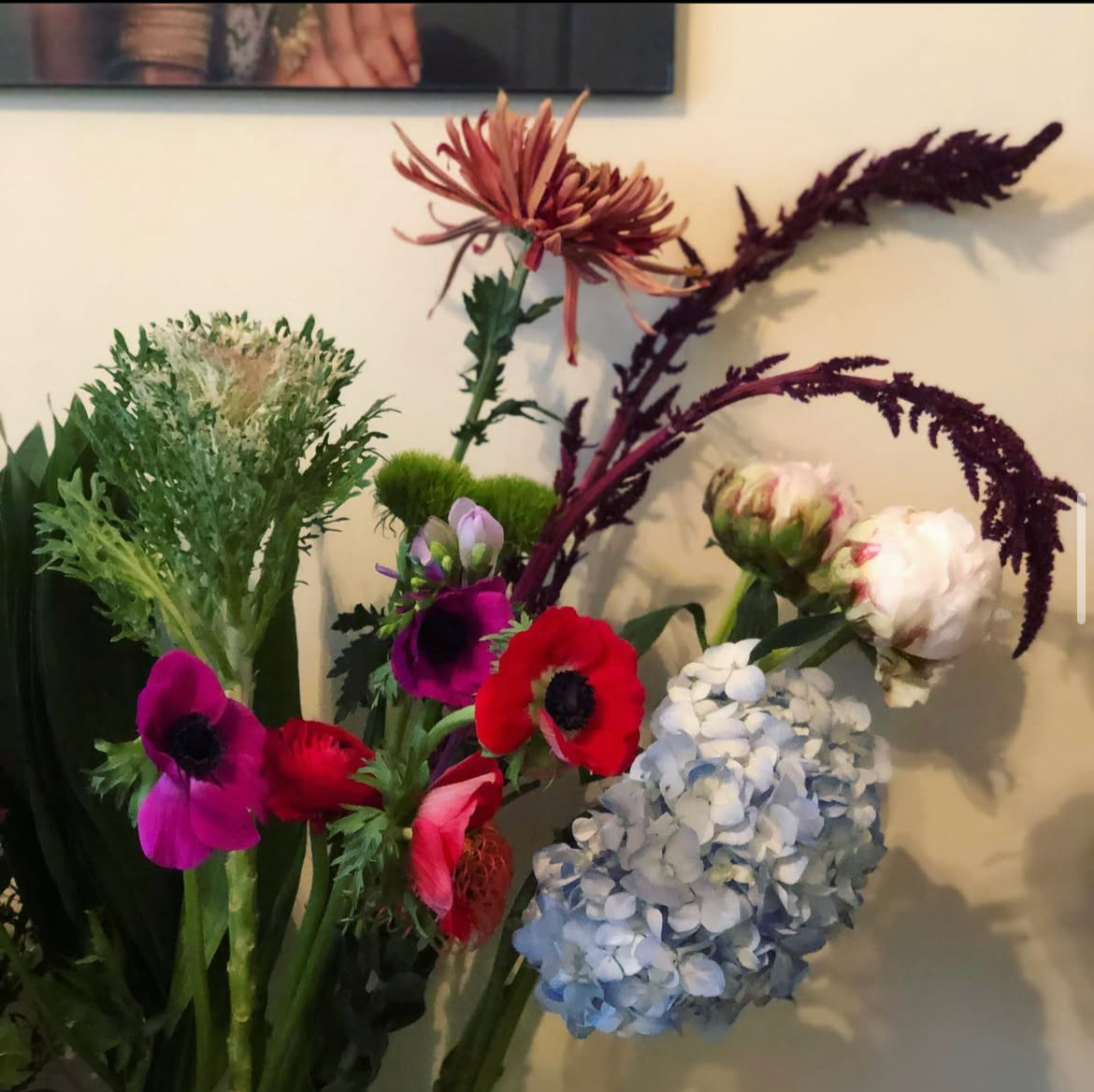 assortment of florals background