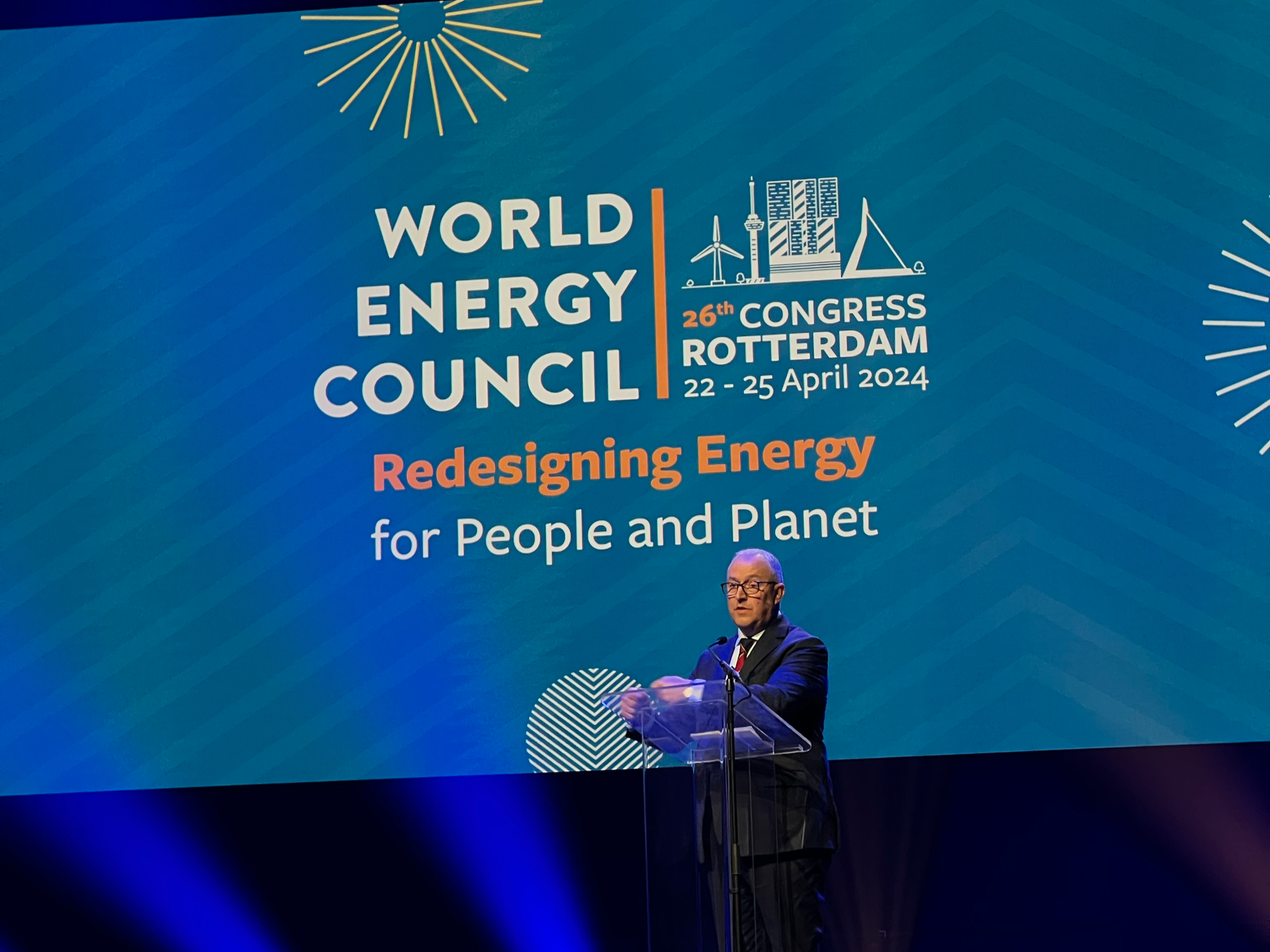 Live coverage of keynote speaker at World Energy Council conference.