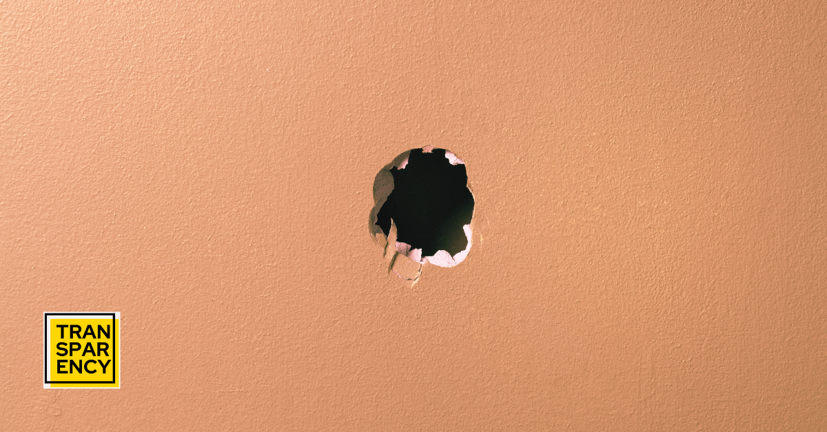 First, fix the walls