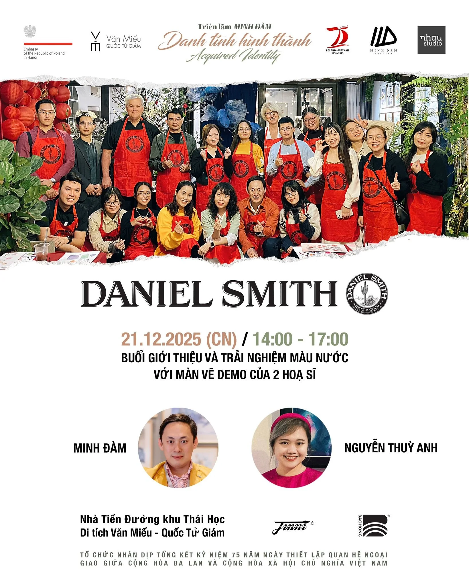 Về chất liệu, m&agrave;u nước thường được xem l&agrave; loại h&igrave;nh c&oacute; nhiều giới hạn về biến h&oacute;a h&igrave;nh thức v&agrave; kỹ thuật. Tuy nhi&ecirc;n, việc sử dụng m&agrave;u nước DANIEL SMITH &ndash; thương hiệu họa phẩm cao cấp 