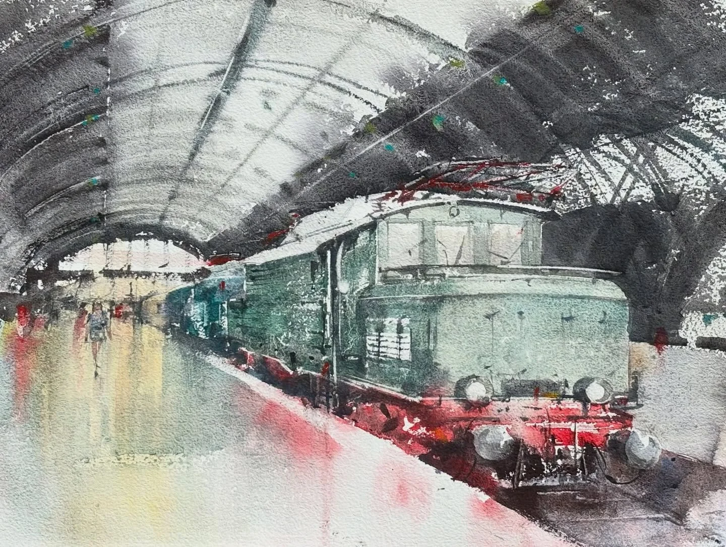 From the workshop in Solingen, Germany with members od @deutscheaquarellgesellschaft

&bdquo;Leipzig Hauptbahnhof&rdquo;
watercolor on paper
31 x 41 cm / Baohong 300g
@danielsmithartistsmaterials 

#LeipzigHauptbahnhof #MinhDamWatercolor #DanielSmith