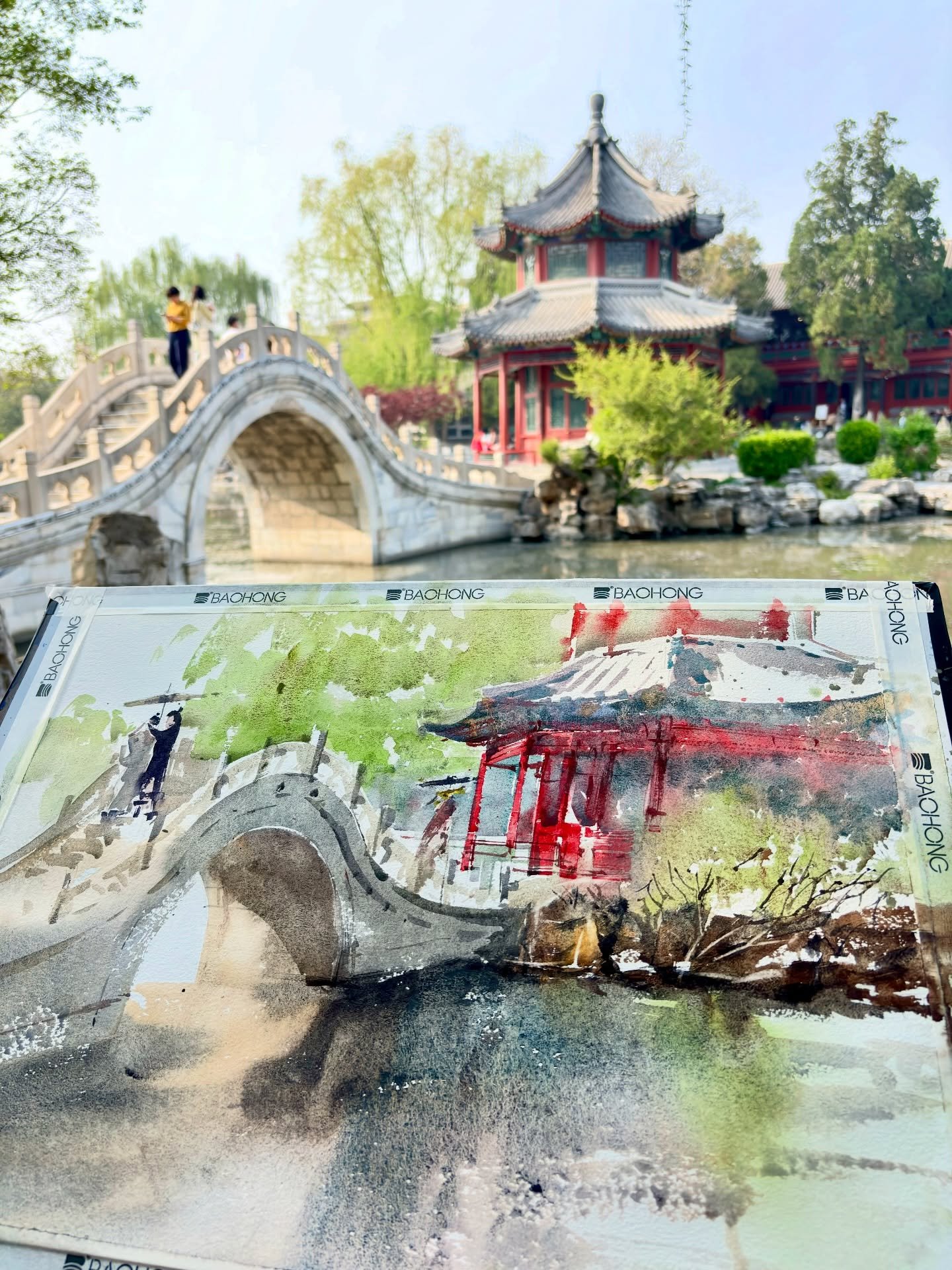 &ldquo;Ancient Lotus Pool, Baoding&rdquo;, plein-air
watercolor on paper, 36x51cm
@danielsmithartistsmaterials x Baohong 300g

#Baohong #ArtJourney #pleinairpainting #baoding #CreativeProcess