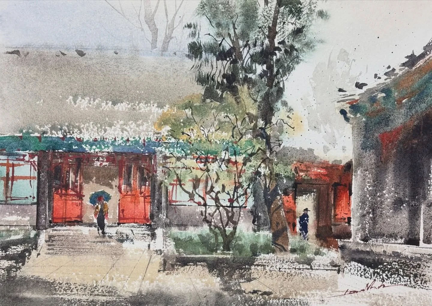 &ldquo;Zhili Govern-general&rsquo;s Office, Baoding, Hebei, China&rdquo;
watercolor on paper, plein-air
24 x 34 cm / Baohong 300g
@danielsmithartistsmaterials 

#baoding #watercolor #minhdam #pleinair