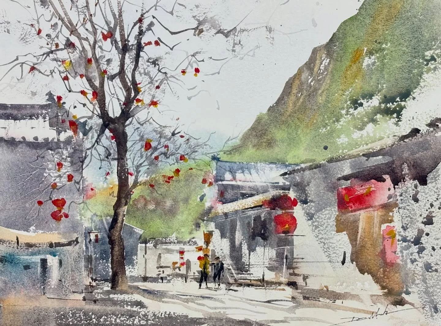 A few plein-air sketches from Yesanpo National Park, Hebei, China &mdash; painted during a trip organized by Baohong Paper and Sunway Art.

Even without proper paper for more than half of the journey, we still managed to complete several works along 