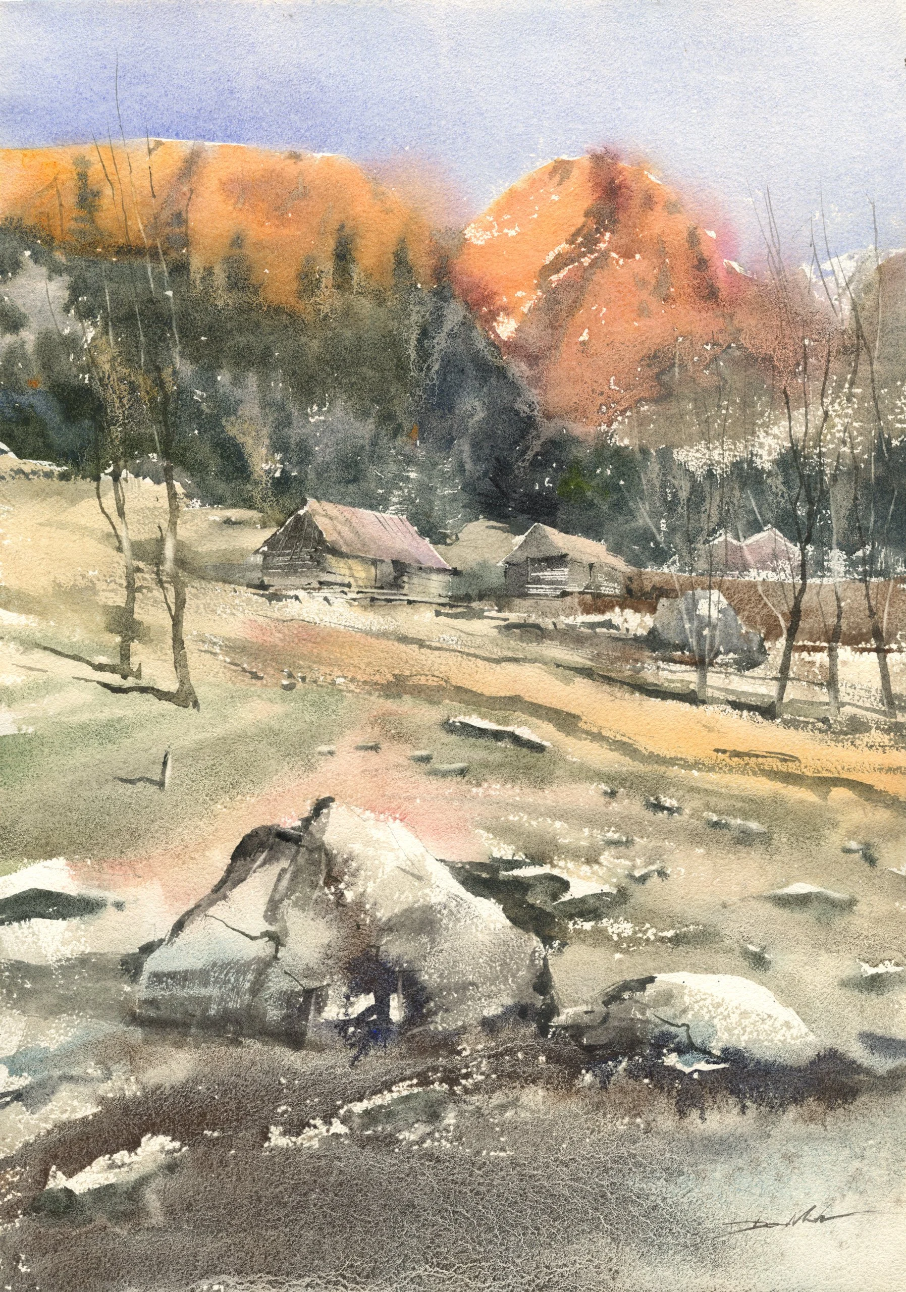 25041 Sunset over Giewont Mountain, 51x36cm.jpg