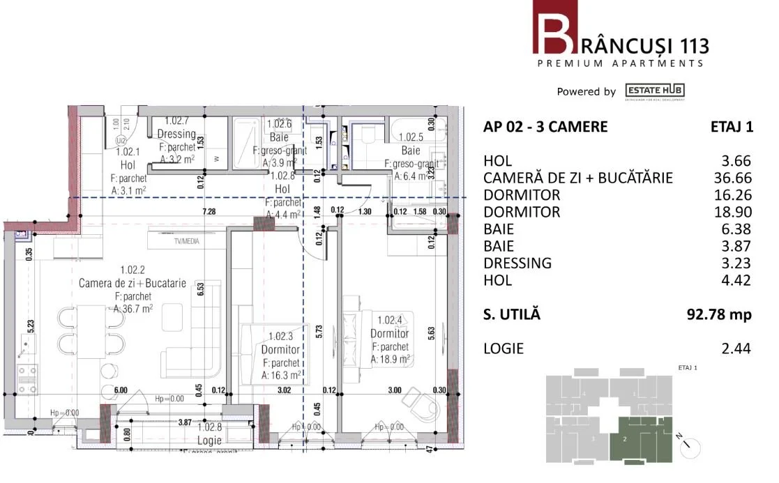 apartamente noi bloc nou 3 camere Cluj