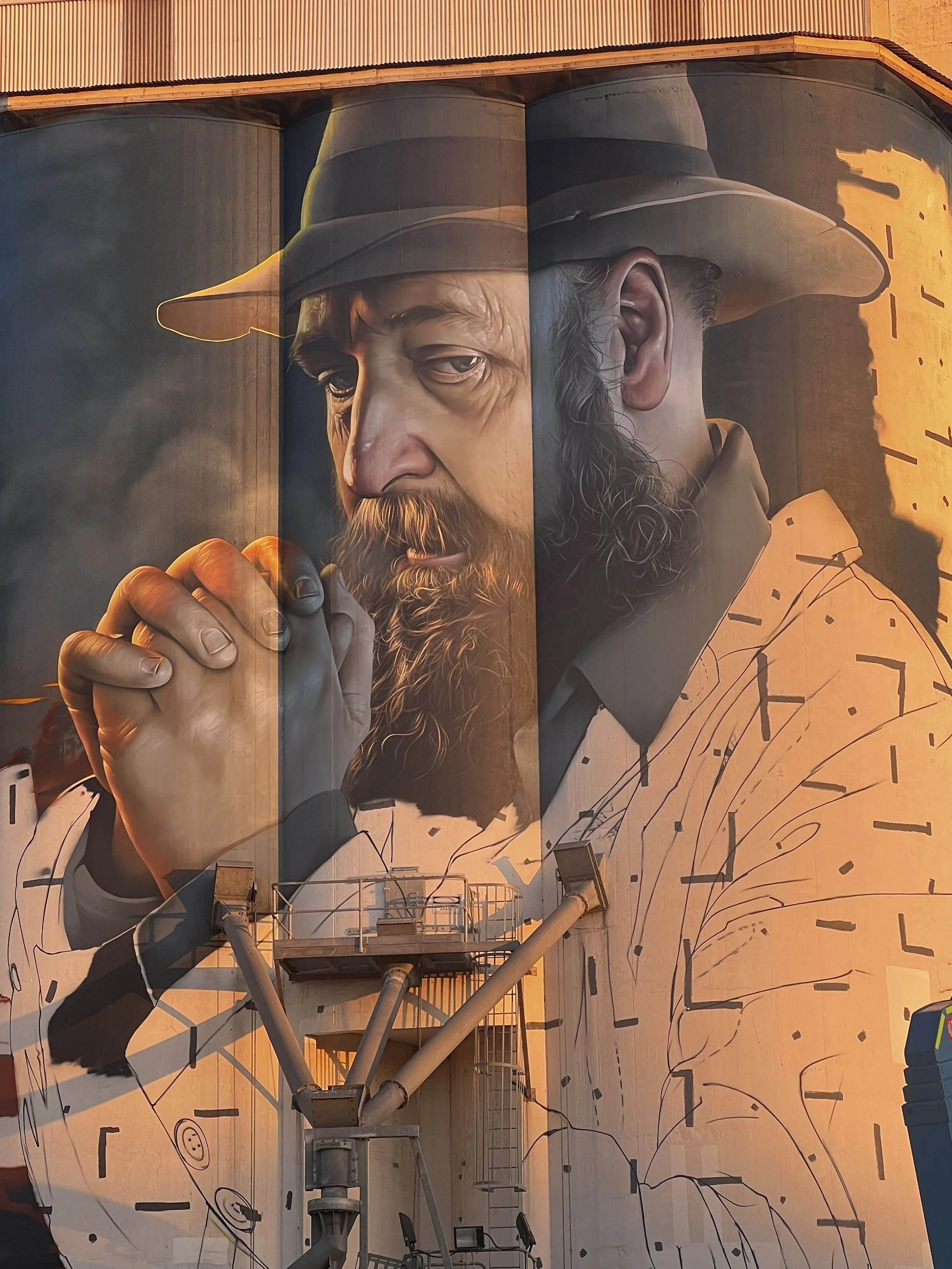 An image of a an art at the Hilton Hotel Mural Art