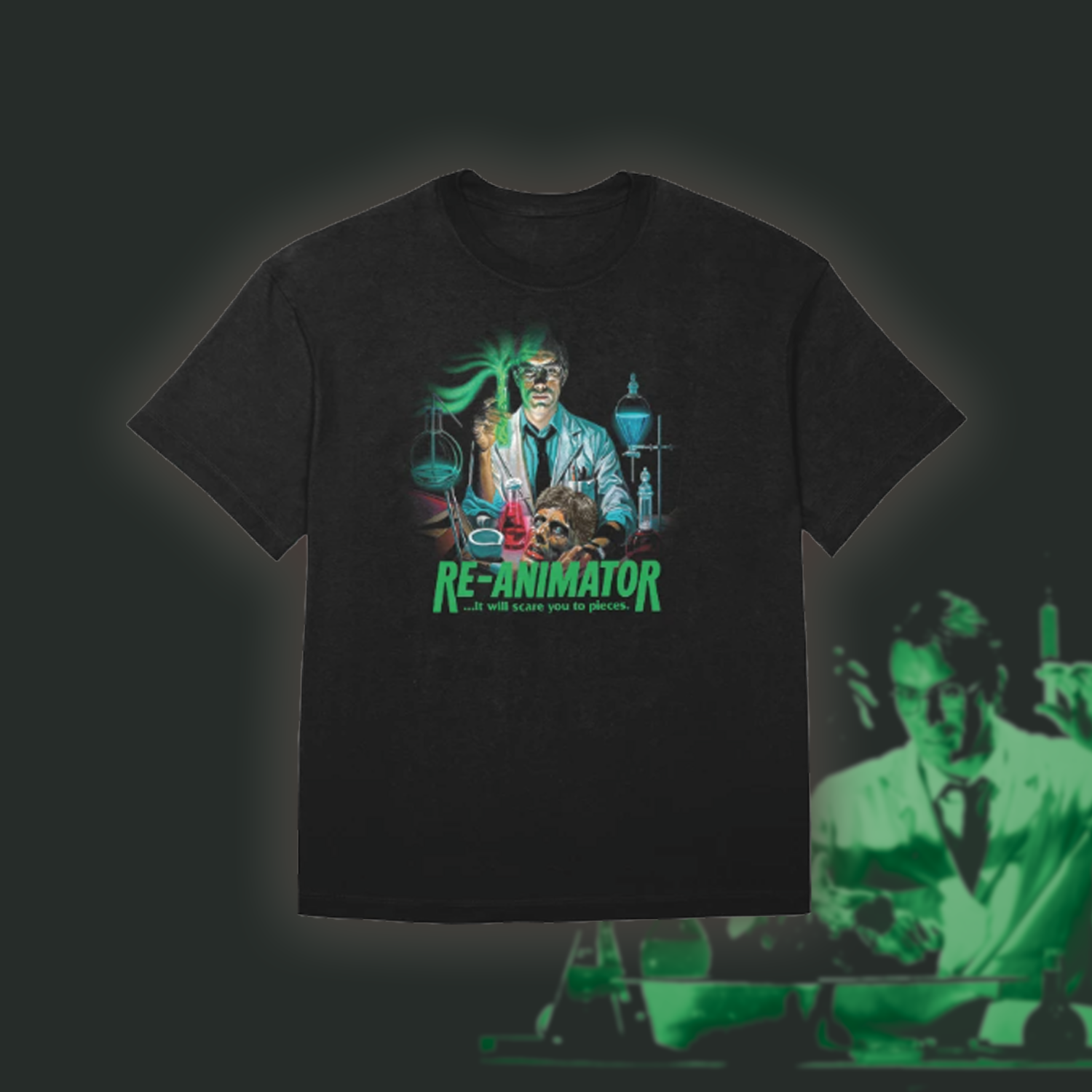 Re-Animator horror movie shirt design