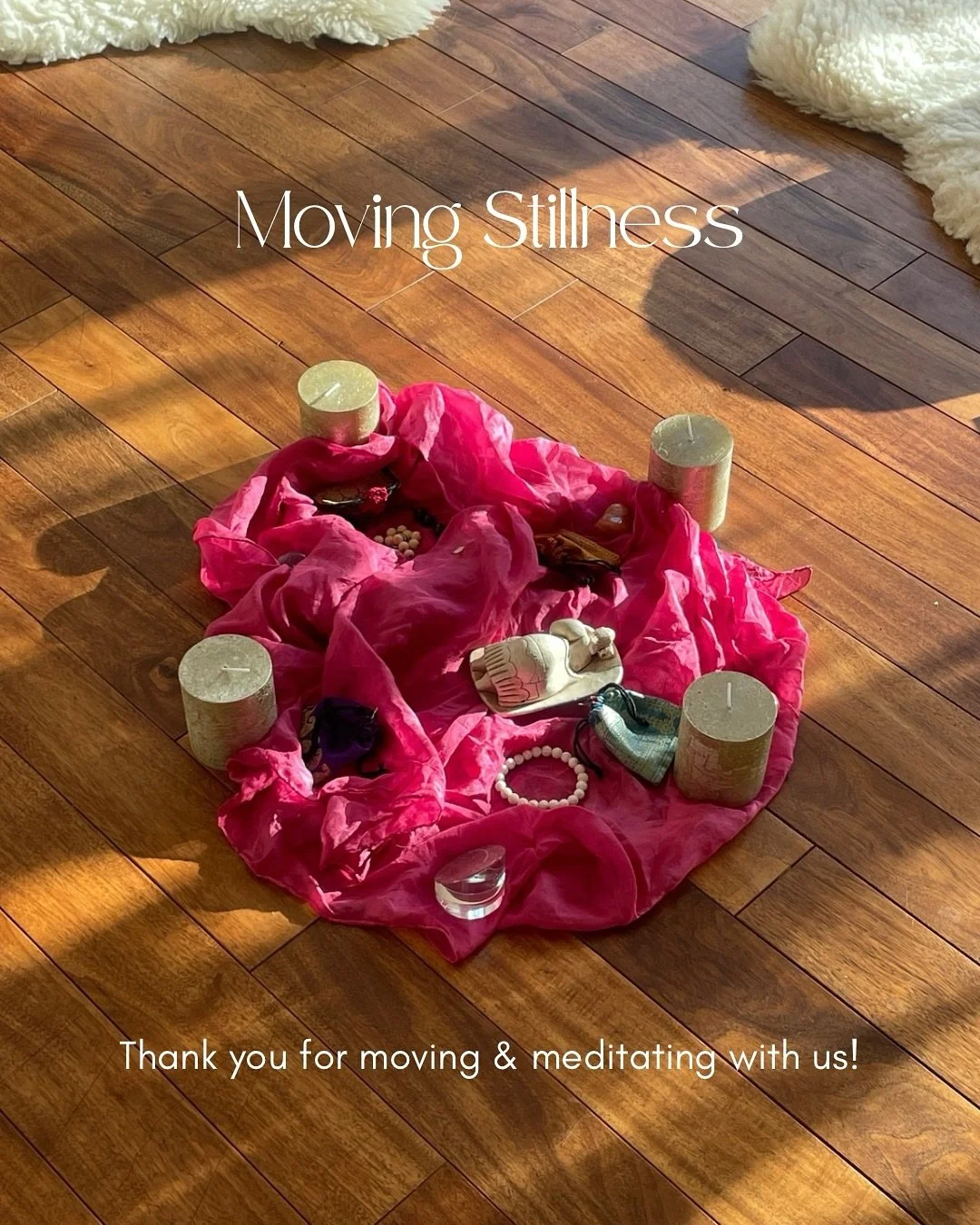 Thank you so much to all of you who joined us last night for our live session MOVING STILLNESS with Non-Linear-Movement and Meditation in Munich 🙏

Would you also like to listen more deeply to the wisdom of your body, experience yourself in the rhyt