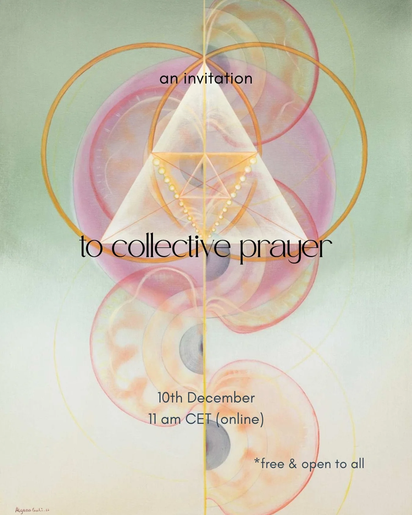 Dear Friends! Wholeheartedly I invite you to join me for a collective prayer gathering next week! 🤍 

I do not claim that one prayer will change the world. Prayer does not replace action. 
But it will align us with our hearts, interconnect and revit