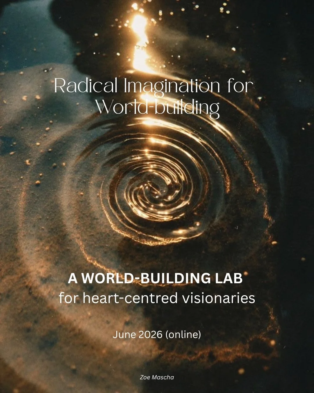 Dear ones, 
I&rsquo;m so excited to finally officially invite you into this Imagination and World-building Lab! 

7 months ago, I began sketching down first ideas about what it means to imagine radically, how can visioning and world-building come fro