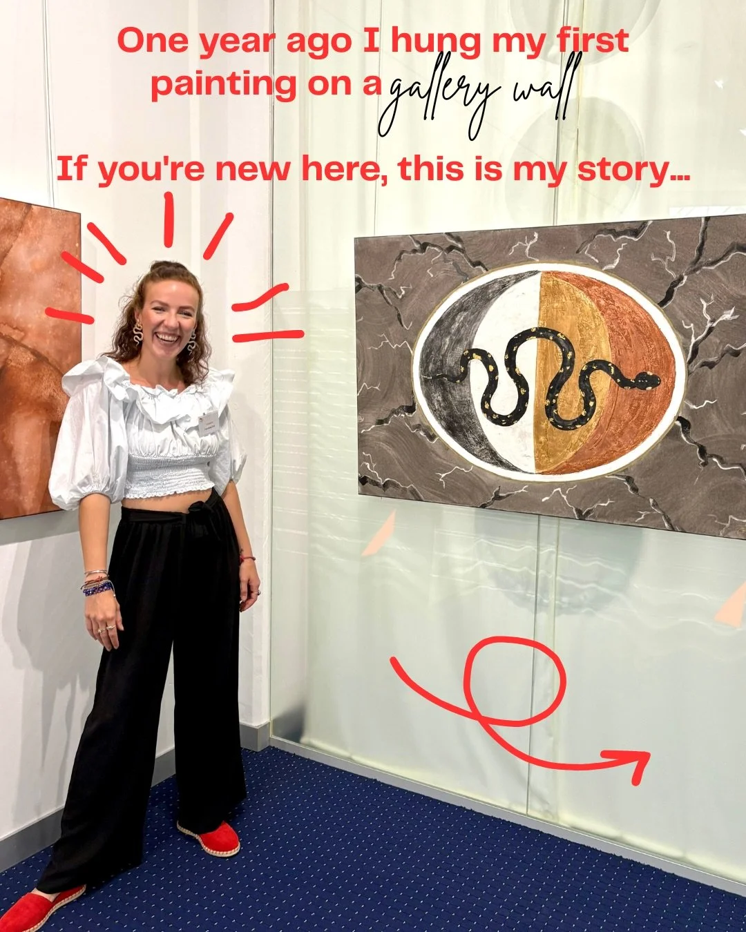 Since there&rsquo;s many new faces here and I just celebrated my one year anniversary of my first exhibition @kuschain, I thought I&rsquo;d introduce myself a bit &hearts;️

So happy I get to share this journey with you ✨ 

#goldgilding #alchemy #sac