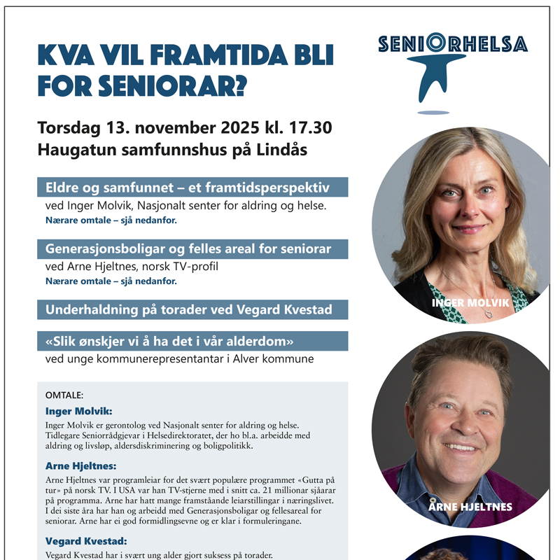 Kva vil framtida bli for seniorar?