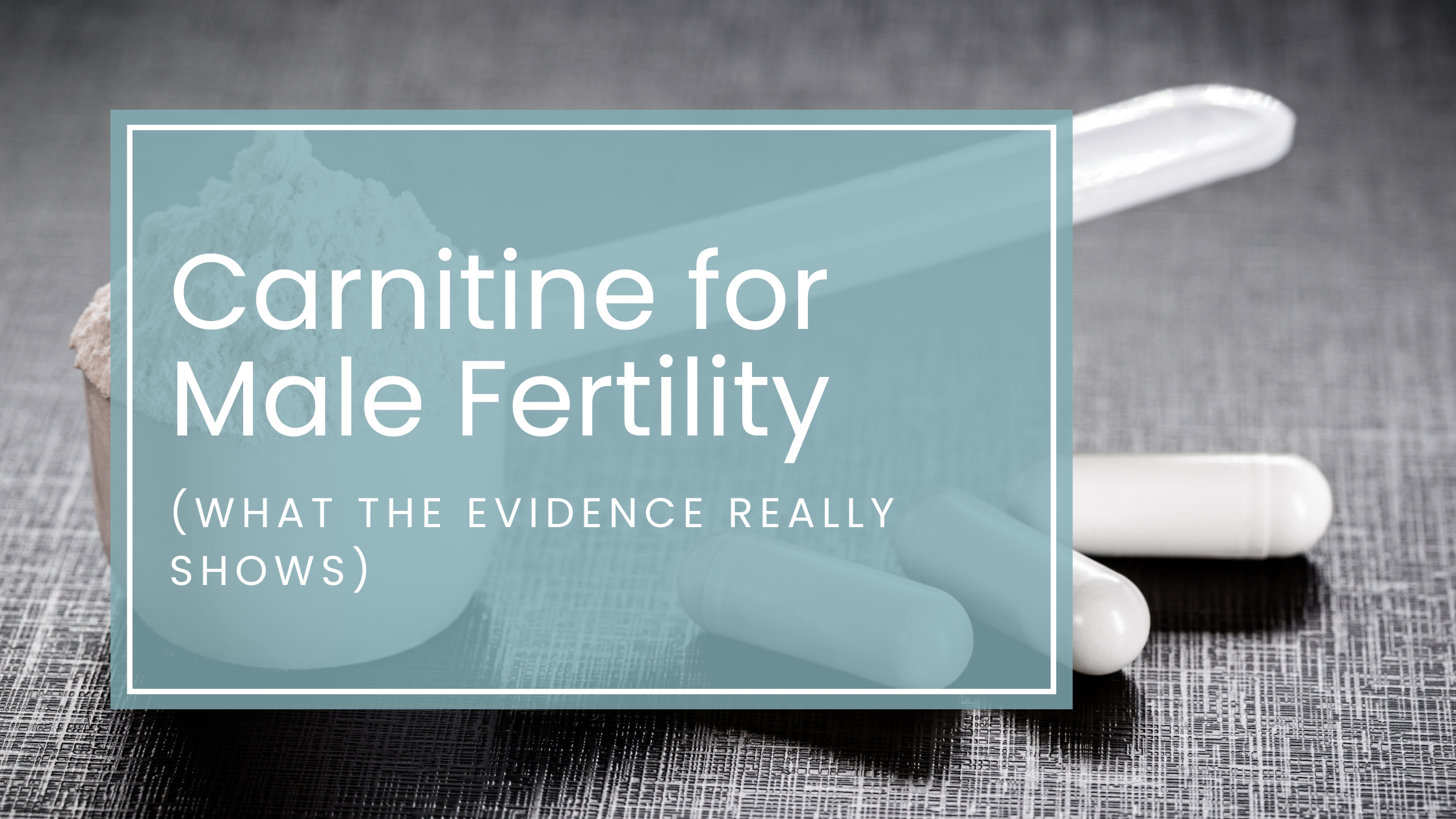 Carnitine for Male Fertility: What the Evidence Really Shows