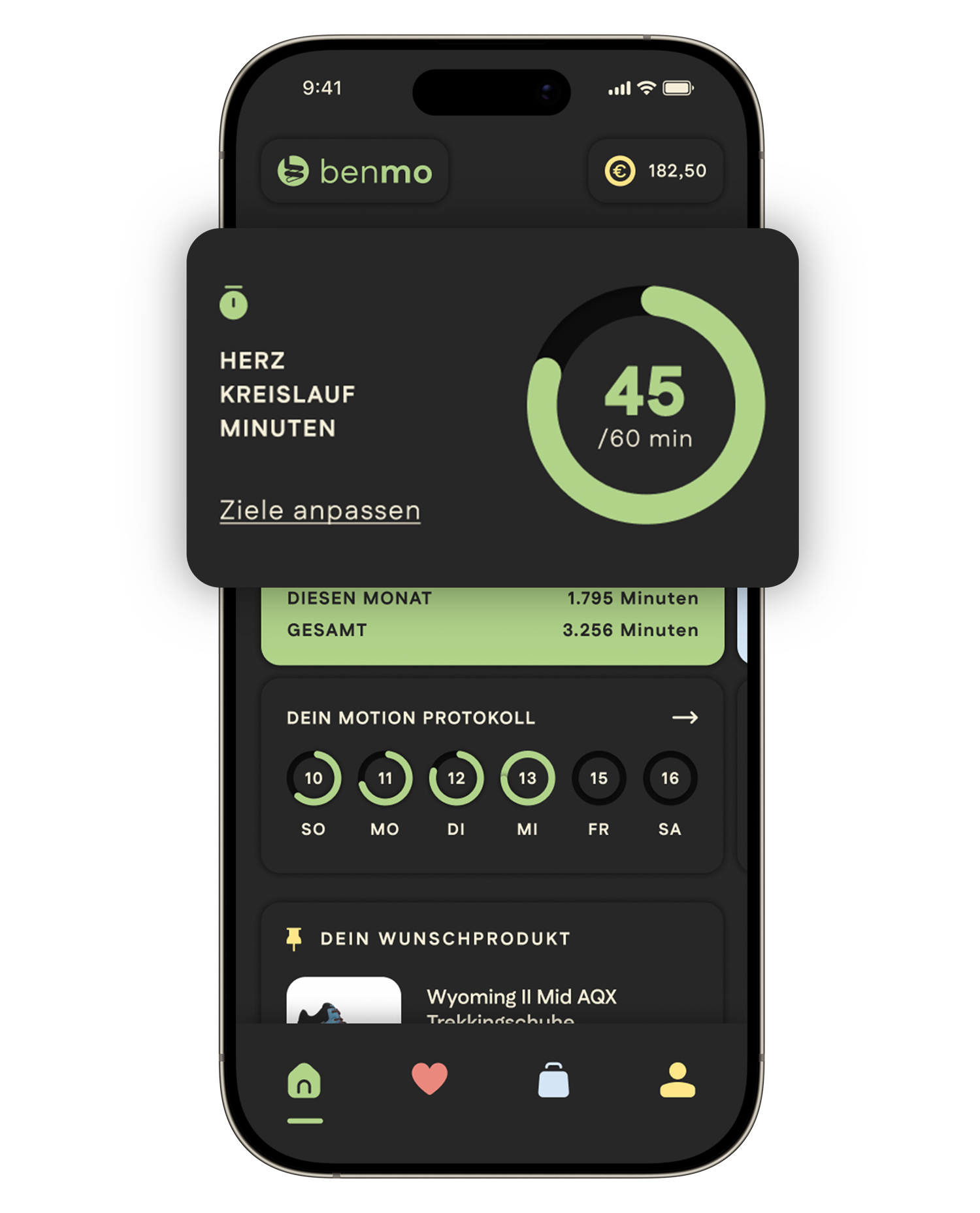 benmo app dashboard