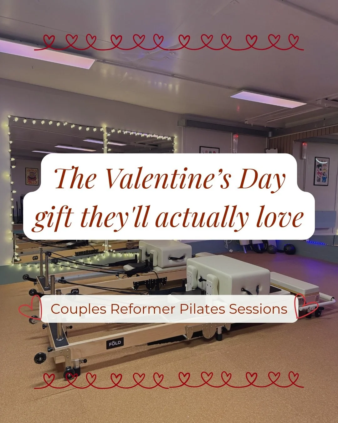 This Valentine&rsquo;s Day, swap chocolates for something that&rsquo;s actually good for you. 

Couples Reformer Pilates sessions are a brilliant way to spend time together and make some funny memories 💕

And it&rsquo;s not just for couples &mdash; 