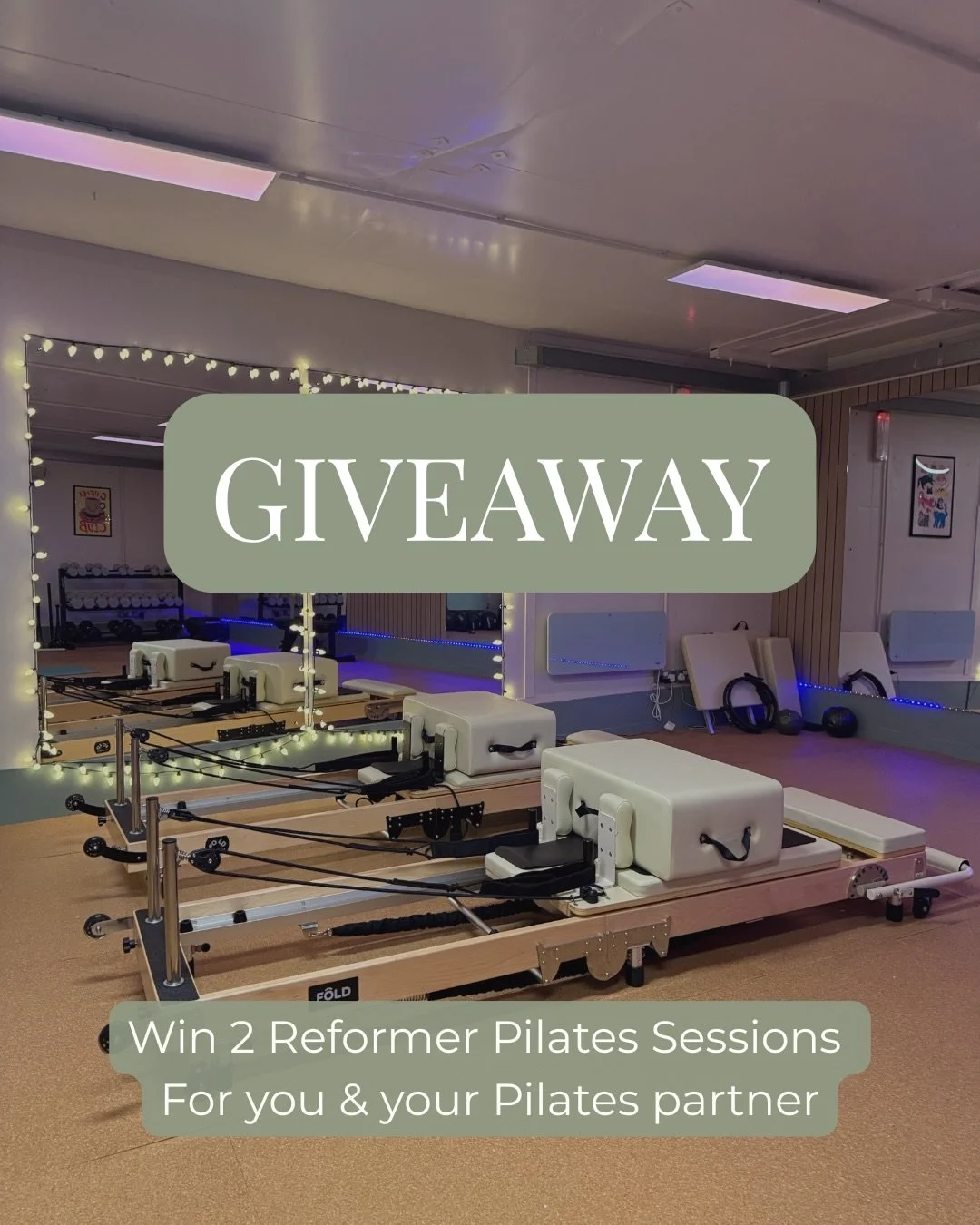 ✨ GIVEAWAY TIME ✨

To celebrate the arrival of our second reformer at The Barn, we&rsquo;re giving you the chance to win 2 Reformer Pilates sessions for you and your Pilates partner to enjoy together.

To enter:
&bull; Like this post
&bull; Tag your 